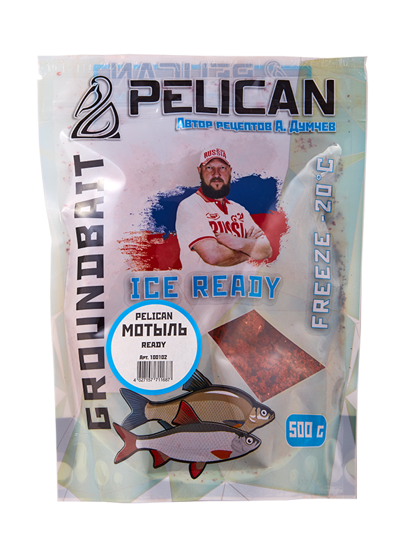 Прикормка Pelican Ice Ready Мотыль
