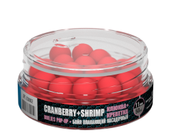 Бойл насадочный-плавающий Pop-Up 11 мм Cranberry+Shrimp (Клюква+Креветка)