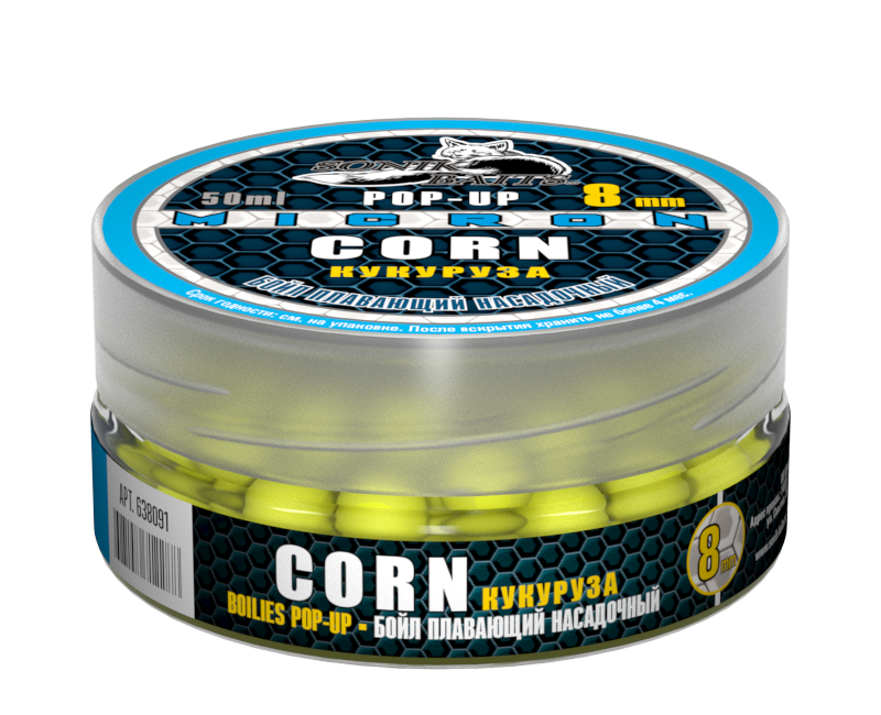 Бойл насадочный-плавающий Micron Pop-Up 8 мм Corn (Кукуруза)