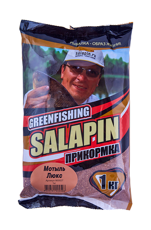 Прикормка Greenfishing Salapin Мотыль Люкс